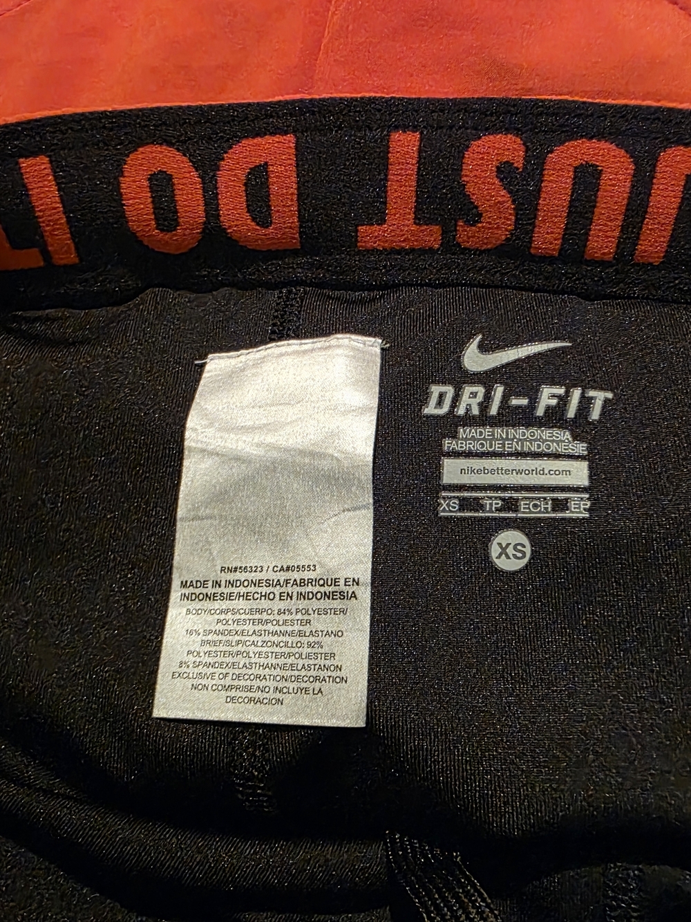 Nike Women’s Orange Athletic Shorts Dri-Fit XS Drawstring Lined Summer Active - Picture 4 of 10